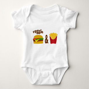 Veggie Burger en Fries Romper