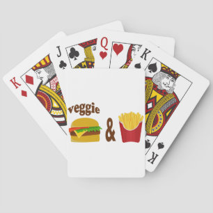 Veggie Burger en Fries Speelkaarten