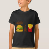 Veggie Burger en Fries T-shirt (Voorkant)
