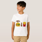 Veggie Burger en Fries T-shirt (Voorkant volledig)