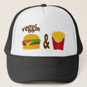 Veggie Burger en Fries Trucker Pet (Voorkant)