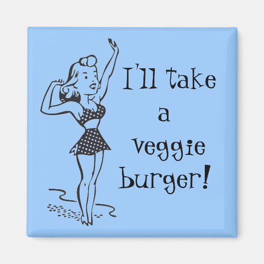 Veggie Burger Magnet (Voorkant)