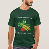 Veggie burger shirt (Voorkant)