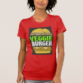 VEGGIE BURGER VEGAN VEGETARIAN T SHIRTS (Voorkant)