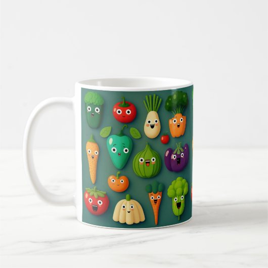 Veggie Characters Veg Photos Vegetables Onion Clip Koffiemok (Links)