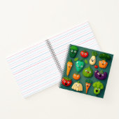 Veggie Characters Veg Photos Vegetables Onion Clip Notitieboek (Binnen)