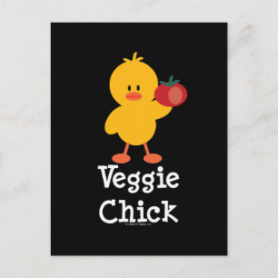 Veggie Chick Briefkaart