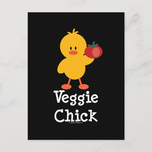 Veggie Chick Briefkaart (Voorkant)