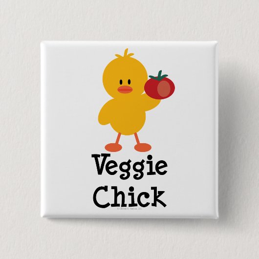 Veggie Chick Button (Voorkant)