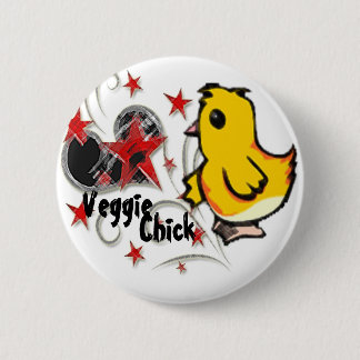 Veggie Chick Button