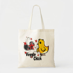 Veggie Chick Canvas tas