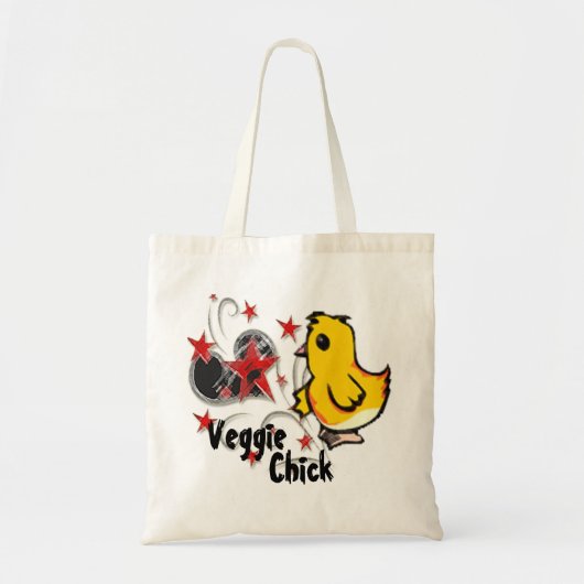 Veggie Chick Canvas tas (Voorkant)