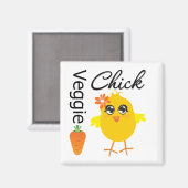 Veggie Chick Magneet (Voorkant / Achterkant)