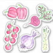 Veggie-cut vinyl Sticker (Voorkant)