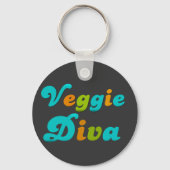 Veggie Diva Sleutelhanger (Voorkant)