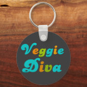 Veggie Diva Sleutelhanger (Voorkant)