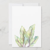 Veggie Duo | Watercolor verjaardagsfeest uitnodigi Kaart (Achterkant)