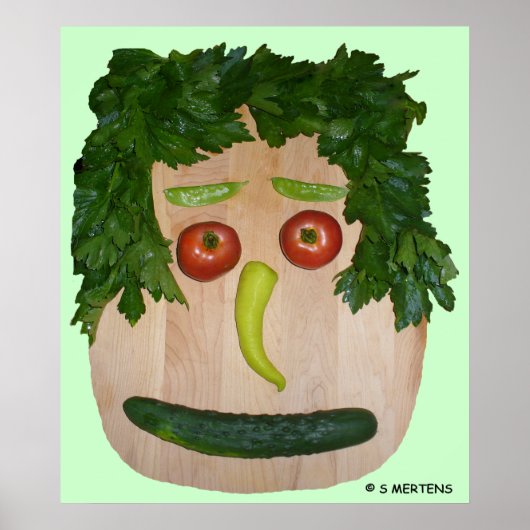 Veggie Face Poster (Voorkant)