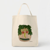 Veggie Face Tote Bag (Voorkant)
