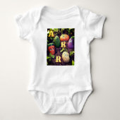 Veggie Friends Adventure Baby Bodysuit. Romper (Voorkant)
