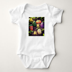 Veggie Friends Adventure Baby Bodysuit. Romper