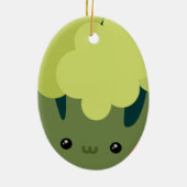 Veggie Friends Keramisch Ornament (Achterkant)