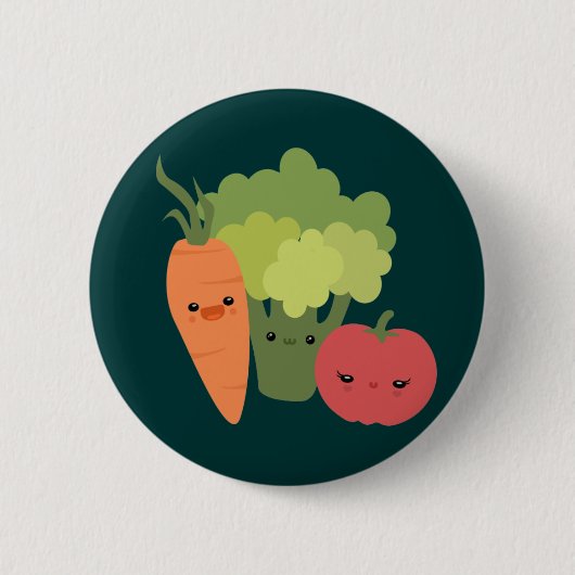 Veggie Friends Ronde Button 5,7 Cm (Voorkant)