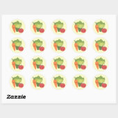 Veggie Friends Ronde Sticker (Vel)