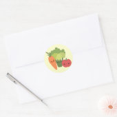 Veggie Friends Ronde Sticker (Envelop)