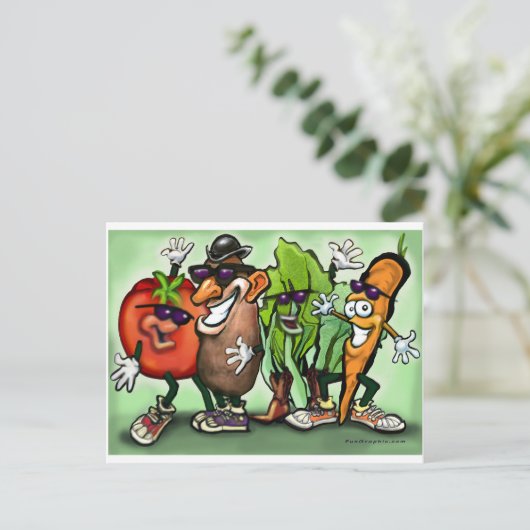 Veggie Gang Briefkaart (Staand voorkant)