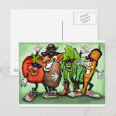 Veggie Gang Briefkaart (Voorkant / Achterkant)