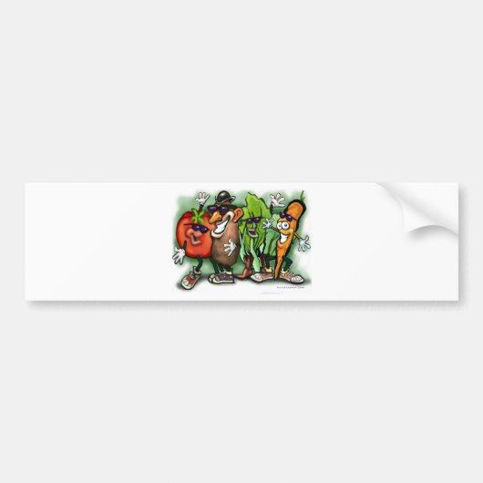 Veggie Gang Bumpersticker (Voorkant)