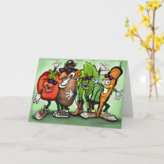 Veggie Gang Kaart (Gele Bloem)