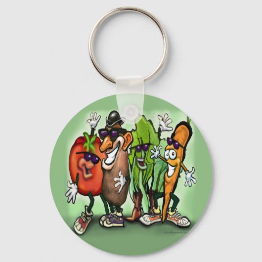 Veggie Gang Sleutelhanger (Voorkant)