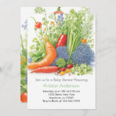 Veggie Garden Adventure Baby shower Kaart (Voorkant / Achterkant)