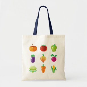 Veggie Grocery Bag Tote Bag