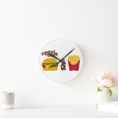 Veggie Hamburger en Gebraden gerechten Ronde Klok (Huis)