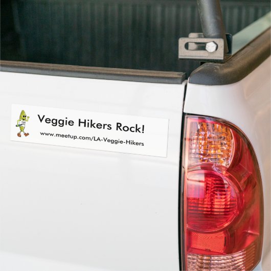 Veggie Hikers Rock! Bumpersticker (Op Truck)