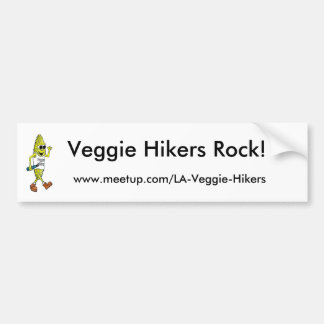 Veggie Hikers Rock! Bumpersticker