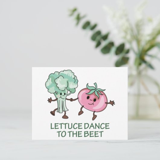 Veggie Humor Briefkaart (Staand voorkant)