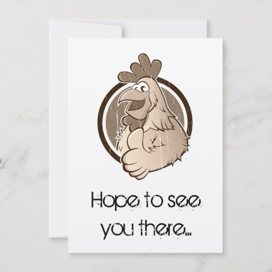 Veggie Invitation card Kaart (Achterkant)