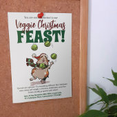 Veggie Kerst Feest Cavia Juggling Sprouts Kaart