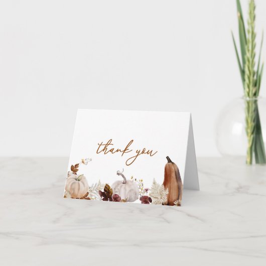 Veggie lokaal geteeld Baby shower bedankje Bedankkaart (Voorkant)