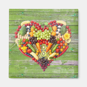 Veggie Love Vegan Heart Magneet