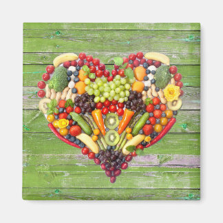 Veggie Love Vegan Heart Magneet