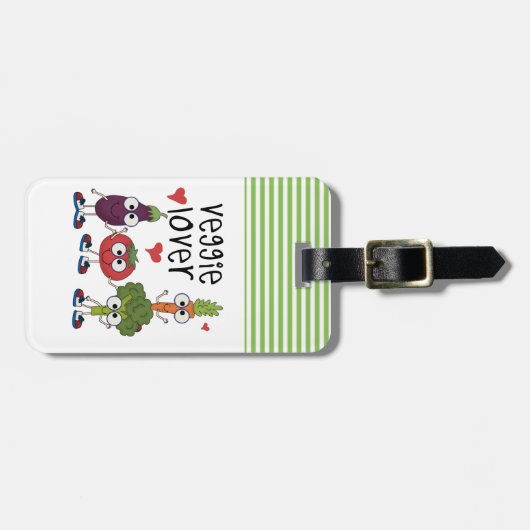 Veggie Lover Bagagelabel (Voorkant horizontaal)