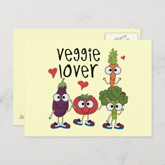 Veggie Lover Briefkaart (Voorkant / Achterkant)