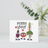 Veggie Lover Briefkaart (Staand voorkant)