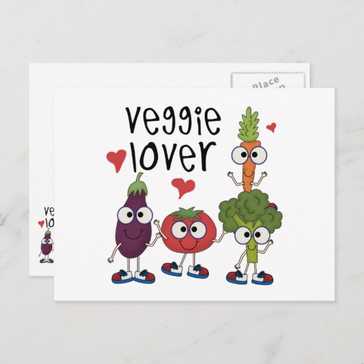 Veggie Lover Briefkaart (Voorkant / Achterkant)