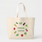 Veggie Lover Grocery Canvas tas (Voorkant)